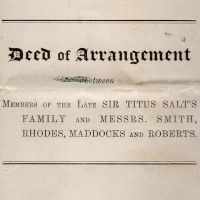 2018.36.5: Cover of deed of arrangement between the Salt family and the consortium of Smith, Rhodes, Maddocks and Roberts