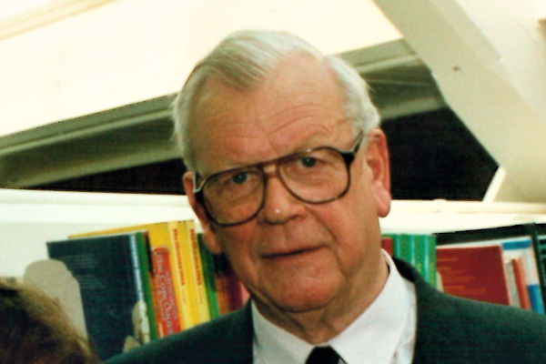 Denys Salt in Shipley College, Saltaire in 1995