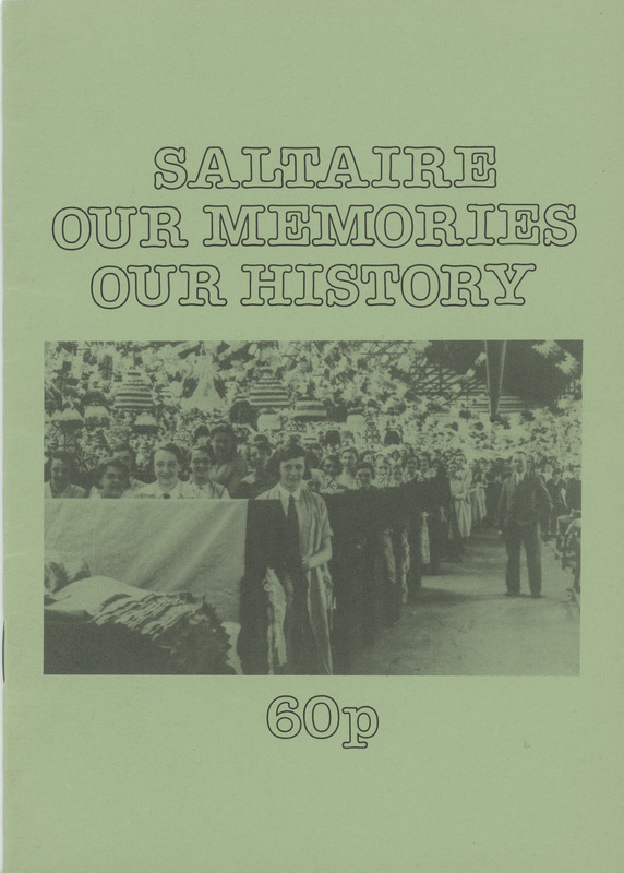 2018.64: Saltaire: Our Memories, Our HIstory: Front cover. Digital image credit: Saltaire Collection