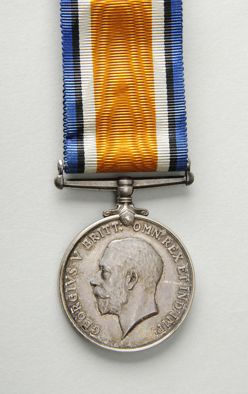 C3a-029.1: British War Medal awarded to Thomas Hodson: Front. Image credit: Saltaire Collection