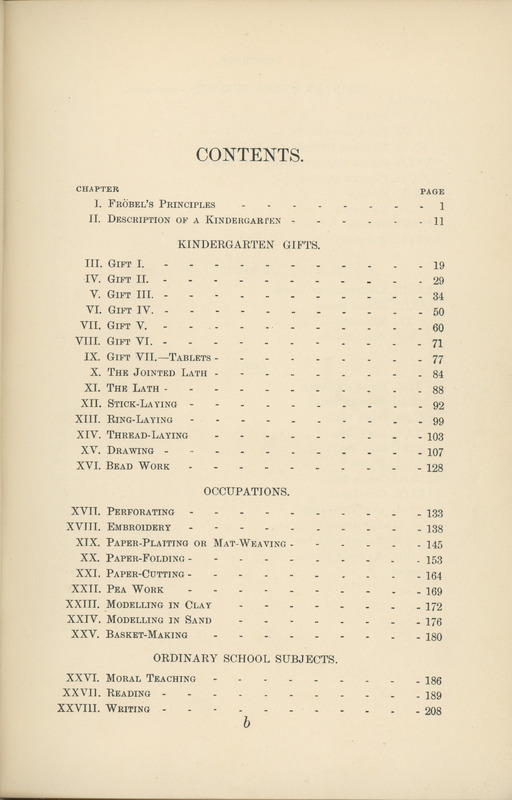 2025.59: Kindergarten guide: Contents page 1. Digital image credit: Saltaire Collection