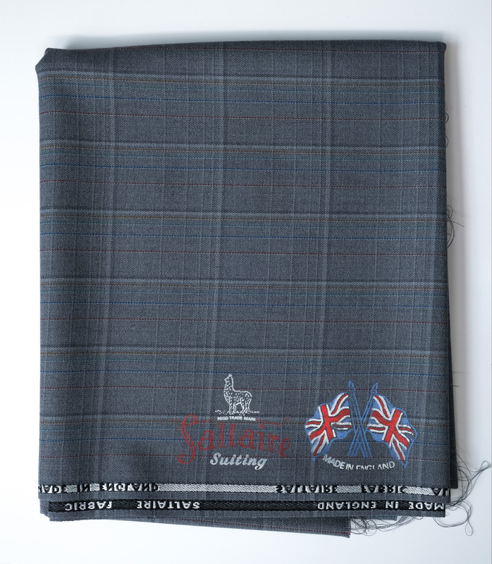 B1-608: Length of cloth: View showing alpaca logo at bottom. Image credit: Saltaire Collection