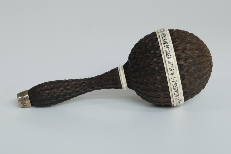 2019.1.1: Ceremonial Mallet: SIde view 6. Image credit: Saltaire Collection