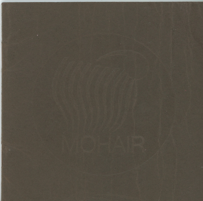 2025.50.1: Mohair: Front cover. Digital image credit: Saltaire Collection