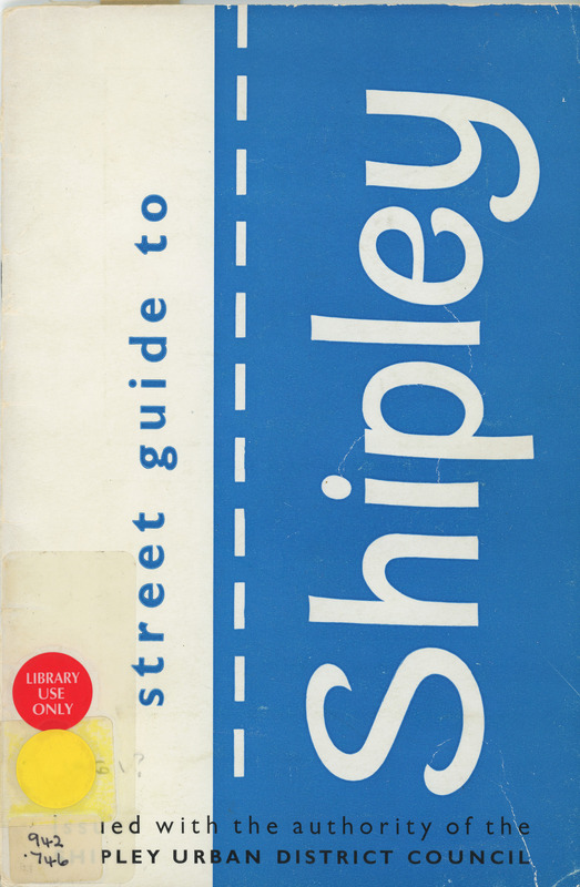 2025.38: Street guide to Shipley: Front cover. Digital image credit: Saltaire Collection