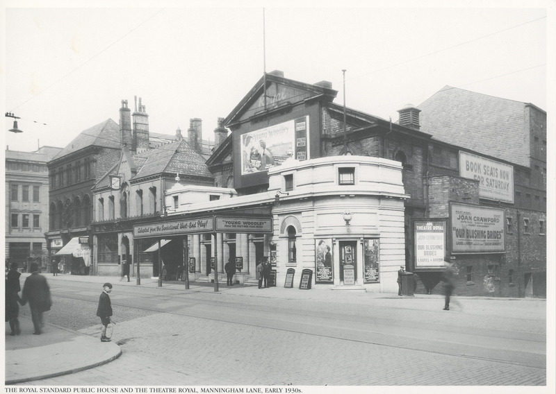 2024.56.3: The Royal Standard public house and the Theatre Royal, Manningham Lane, early 1930's. Image credit: Saltaire Collection