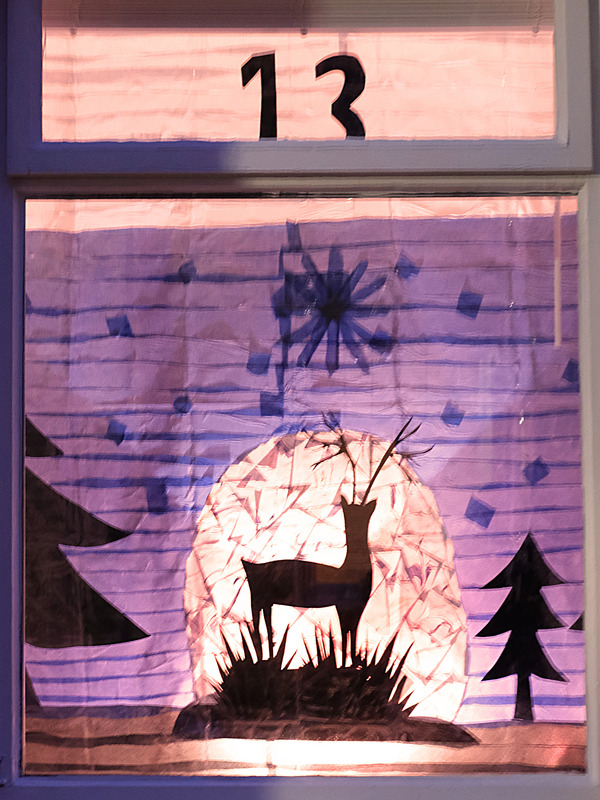 2025.68.8: Saltaire Advent Window (Reindeer). Digital image credit: Saltaire Collection
