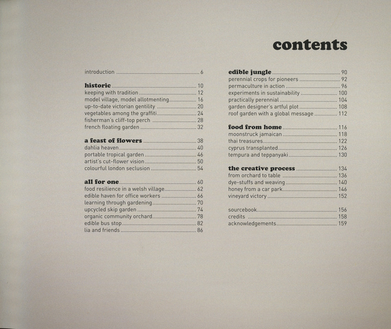 2025.47: My cool allotment: Contents page. Digital image credit: Saltaire Collection