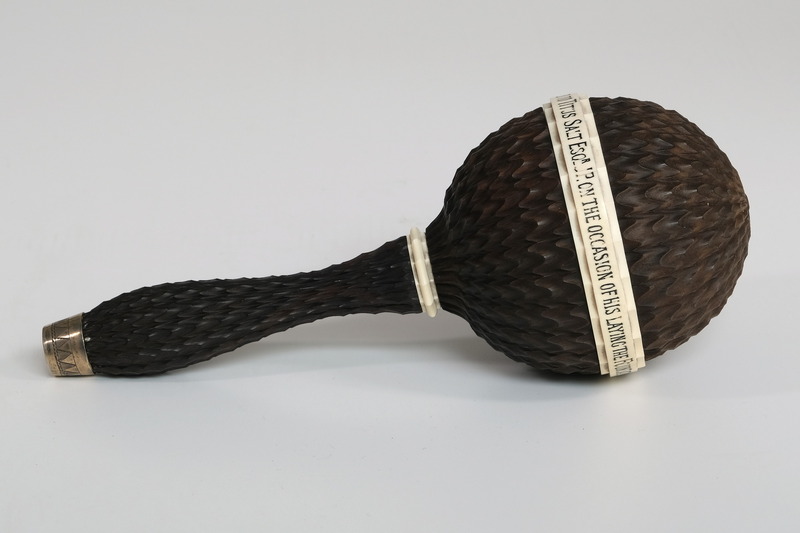 2019.1.1: Ceremonial Mallet: SIde view 2. Image credit: Saltaire Collection