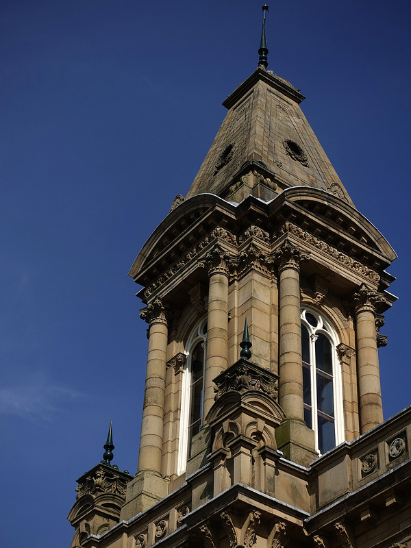 2025.68.105: Victoria Hall tower. Digital image credit: Saltaire Collection