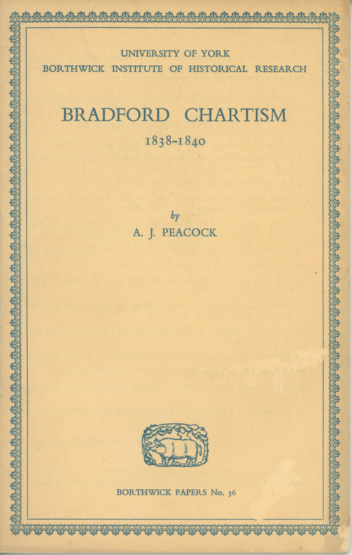 2022.53: Bradford Chartism 1838-1840 by A.J.Peacock. Image credit: Saltaire Collection