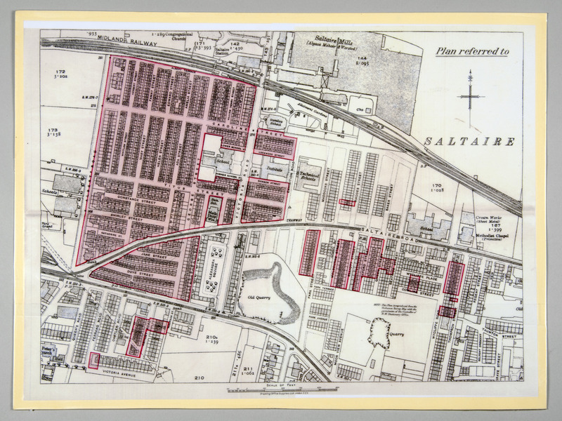 C3b-212a,b: House Documents for 1, Fern Place (Saltaire village, Documents (Places)): Plan of Saltaire. Digital image credit: Saltaire Collection
