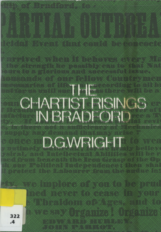 2025.36: The Chartist Risings in Bradford: Front cover. Digital image credit: Saltaire Collection