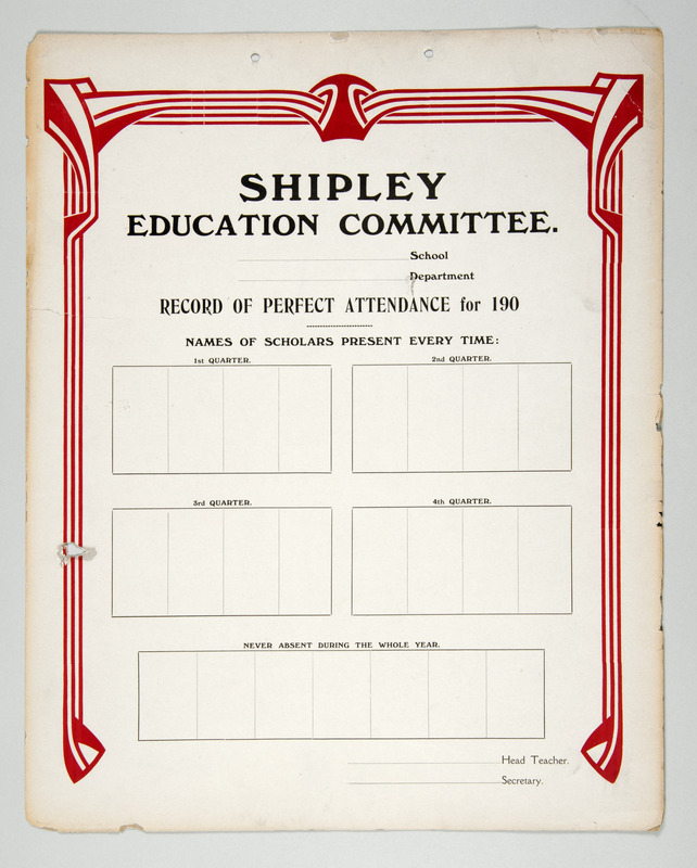 E1a-072a-d: Original poster for Shipley Education Committee. Image credit: Saltaire Collection