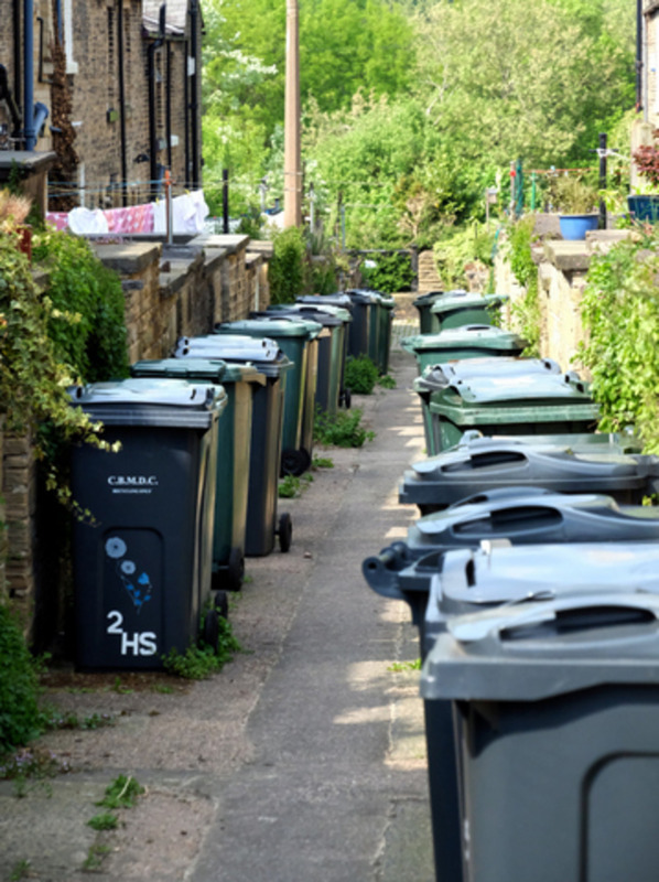 2025.68.89: Wheelie bins. Digital image credit: Saltaire Collection