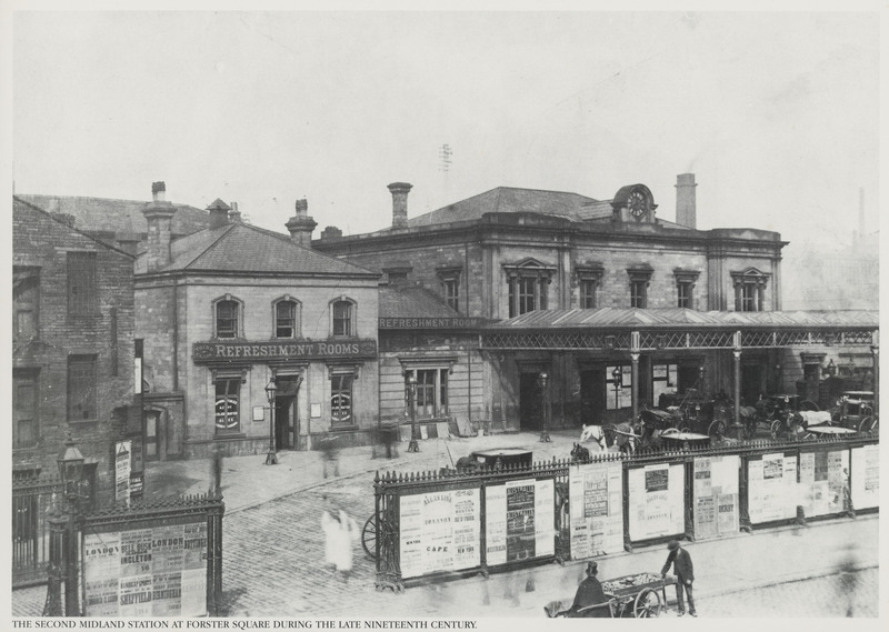 2024.56.10: The second Midland station at Forster Square during the late nineteenth century. Image credit: Saltaire Collection