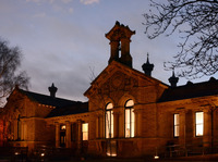 2025.68.87: Salt Building (Shipley College) in low light. Digital image credit: Saltaire Collection