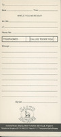 B1-524: Office message pad. Image credit: Saltaire Collection