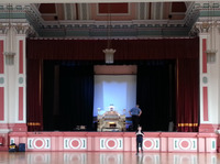 2025.68.68: Victoria Hall stage. Digital image credit: Saltaire Collection