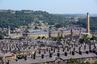 2025.68.36: Village and Mill from St Peters Tower Top. Digital image credit: Saltaire Collection