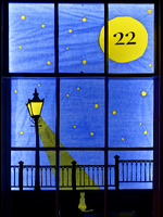 2025.68.15: Saltaire Advent Window (Street lamp). Digital image credit: Saltaire Collection