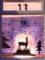 2025.68.8: Saltaire Advent Window (Reindeer). Digital image credit: Saltaire Collection