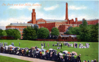 2024.126: The park and Salt Mills, Saltaire. Digital image credit: Saltaire Collection