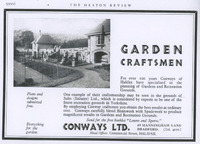 2024.148.2: Garden Craftsmen advert from the Heaton Review.. Digital image credit: Saltaire Collection