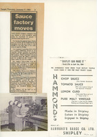 F1b-160.5: Collection of material relating to Hammonds sauce company. Digital image credit: Saltaire Collection