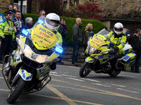 2025.68.80: Saltaire Tour de Yorkshire Police riding. Digital image credit: Saltaire Collection