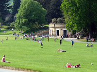 2025.68.93: Roberts Park on a busy sunny day. Digital image credit: Saltaire Collection