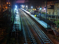 2025.68.94: Saltaire Railway Station at night. Digital image credit: Saltaire Collection