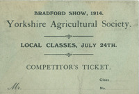 F1a-320b: Competitor's ticket. Digital image credit: Saltaire Collection