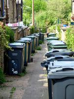 2025.68.89: Wheelie bins. Digital image credit: Saltaire Collection