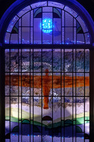 2025.68.14: Saltaire Advent Window (Angel of the North). Digital image credit: Saltaire Collection