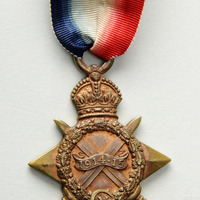 C3a-027.1: Star medal awarded to Thomas Hodson: Front. Image credit: Saltaire Collection