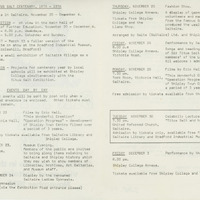 2018.71: Sir Titus Salt 1876: Centenary events in the village of Saltaire, November 1976: Inside pages. Digital image credit: Saltaire Collection