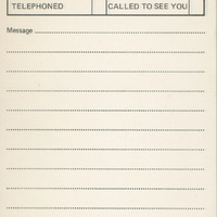 B1-524: Office message pad. Image credit: Saltaire Collection