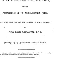 F1a-191: The Alpaca - Its Introduction to Australia. Digital version credit: Saltaire Collection