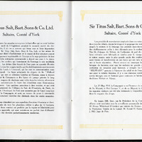 2018.55: Sir Titus Salt Bart. Sons and Co Limited: Pages 4 to 5. Image credit: Saltaire Collection