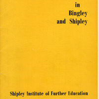 E2-022a-cc: Shipley Technical Institute of School and Art Prospectus for Vocational courses: Vocational courses brochure 1966-67 - front cover. Digital image credit: Saltaire Collection