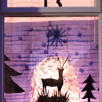 2025.68.8: Saltaire Advent Window (Reindeer). Digital image credit: Saltaire Collection