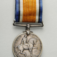 C3a-029.1: British War Medal awarded to Thomas Hodson: Back. Image credit: Saltaire Collection