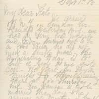 2018.9.1.1.1.1: Letter to Catherine Salt from Titus Salt Junior in New York: Page 1. Image credit: Saltaire Collection