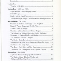 2025.37: Bingley and surrounds. Forgotten moments from history: Contents page. Digital image credit: Saltaire Collection