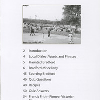 2025.63: Did you know? Bradford a miscellany: Contents page. Digital image credit: Saltaire Collection