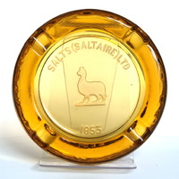 B1-514a-d: Salts (Saltaire) Ltd glass ashtrays: Front view. Image credit: Saltaire Collection