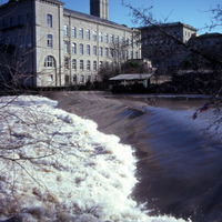 2025.68.46: Salts Mill and River Aire. Digital image credit: Saltaire Collection