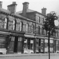 2019.54.1a-b-c-d-e: Shops on VIctoria Road. Digital image credit: Saltaire Collection