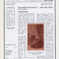 2024.92: The Saltaire Journal Vol.1 No.4 March 2010. The Whitlam Family?....Who are they?. Image credit: Saltaire Collection